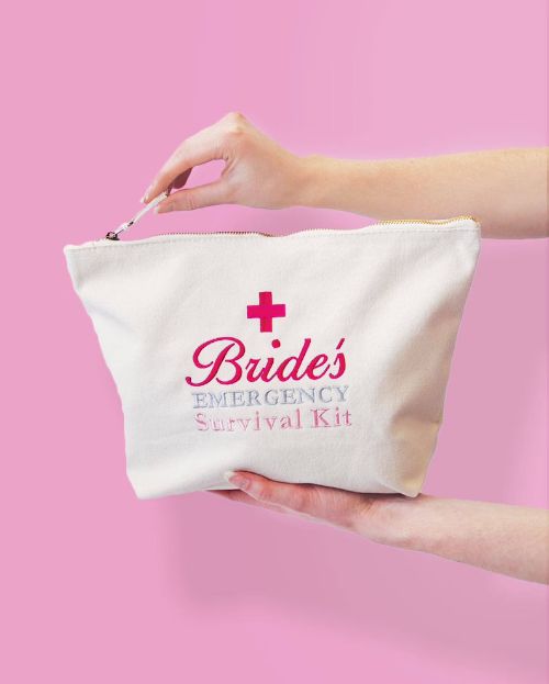 Personalised bride emergency survival kit