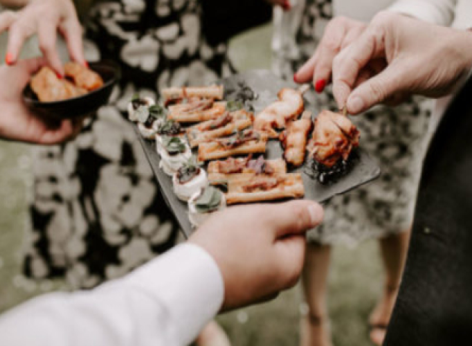 wedding canapes