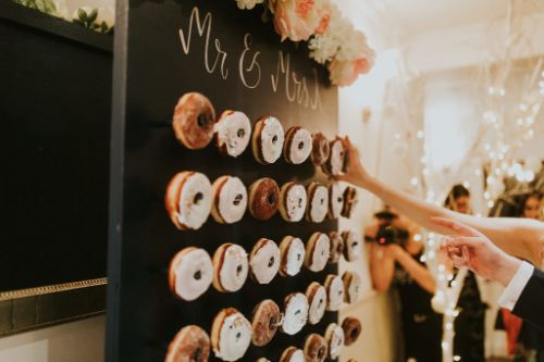 Wedding doughnut wall