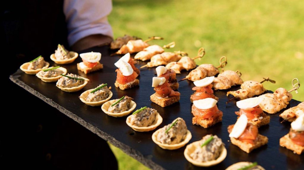 Food lovers wedding canapes 1
