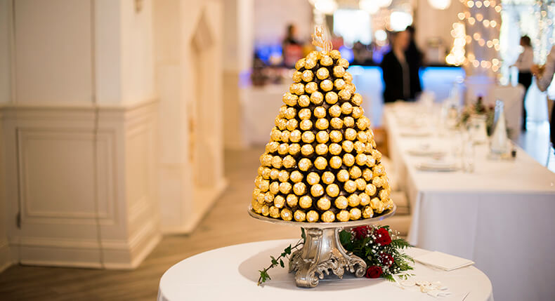 Stacked Ferrero Rochers