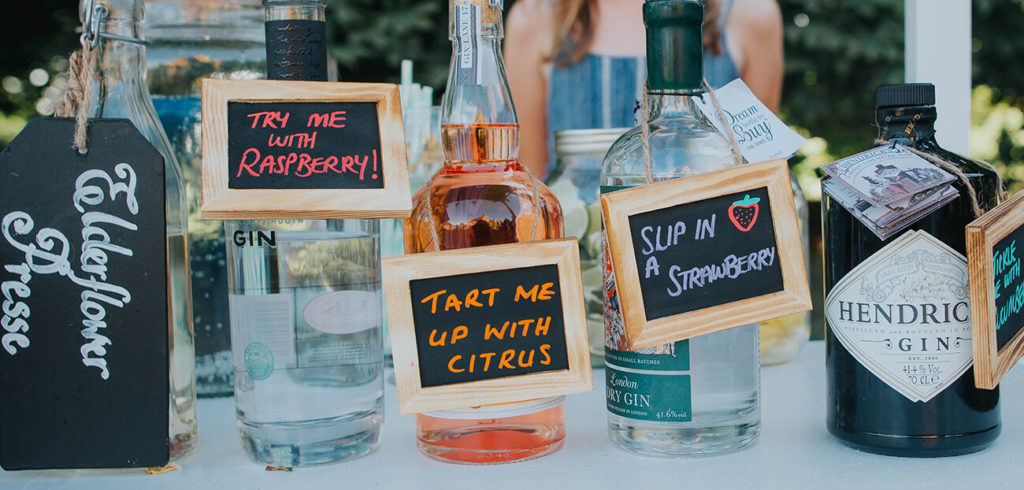 Festival Wedding drinks station