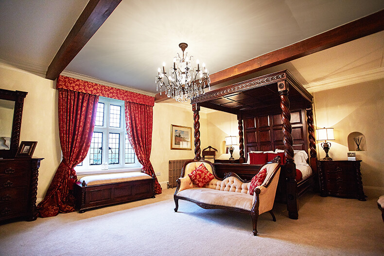 Bedroom at Woodhall Manor