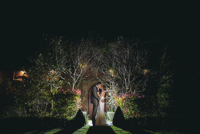 Couple in walled gardens