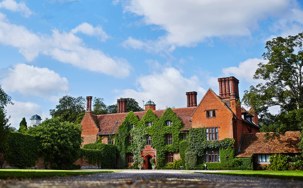 Everything You Need To Plan a Wedding At Home Woodhall Manor entrance 2