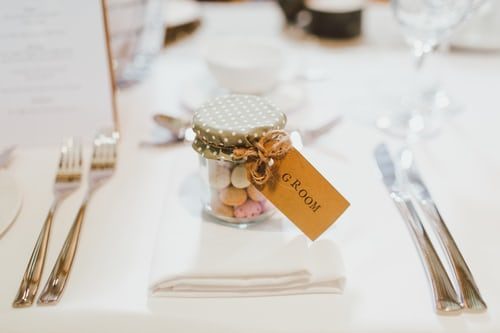grooms wedding favour