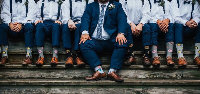 groomsmen funky socks