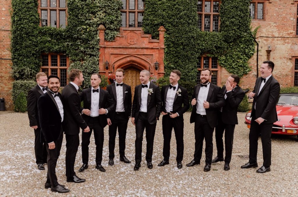 groomsmen at woodhall manor