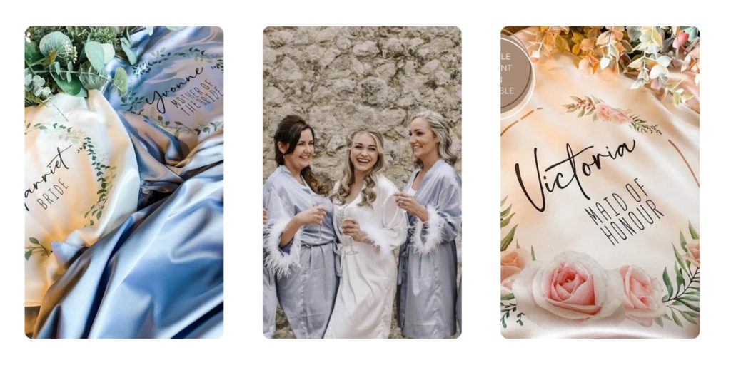 bridesmaid dressing gowns