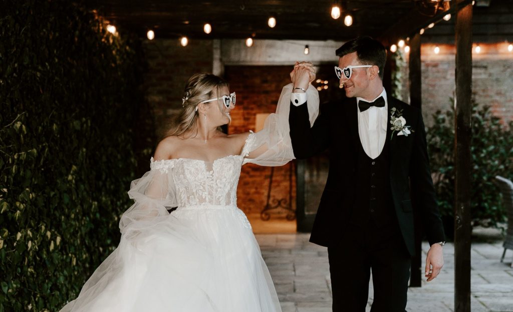wedding glasses Woodhall manor